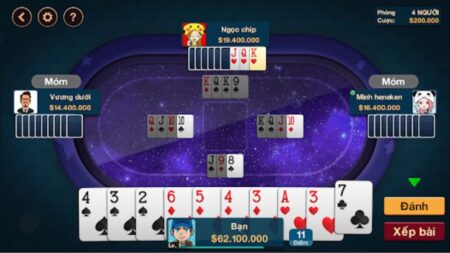 Bạn có thể học cách chơi phỏm qua các ván bài trực tuyến tại XO88