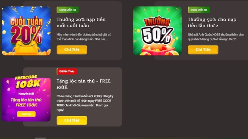 Một chương trình khuyến mãi nổi bật nhất của Xo88 chính là khuyến mãi nạp tiền lần đầu