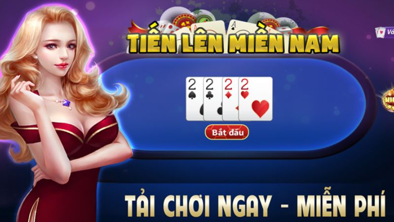 Tiến lên miền Nam trò chơi sử dụng bộ bài Tây 52 lá và có cách chơi khá đơn giản